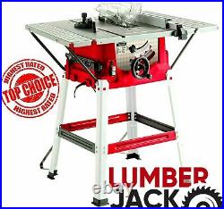 Lumberjack 8 Bench Table Saw with Stand Side Extensions Fence & TCT Blade 240V Lumberjack 8 Bench Table Saw with Stand Side Extensions Fence & TCT Blade 240V