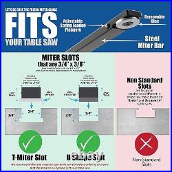 Premium Precision Miter Gauge with Aluminum Fence Versatile Cut Solutions Premium Precision Miter Gauge with Aluminum Fence Versatile Cut Solutions