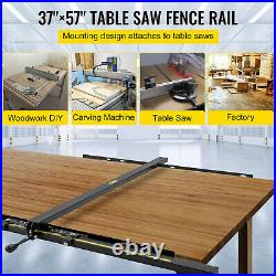 VEVOR Table Saw Rip Fence and Rail System 37 × 57 Wide with Front Guide Bar VEVOR Table Saw Rip Fence and Rail System 37 × 57 Wide with Front Guide Bar
